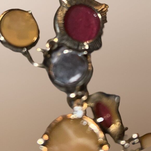 Gold Tone Costume Fall Jewelry Necklace B15 - Picture 3 of 5